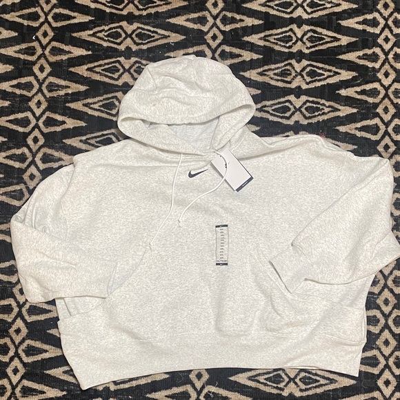 Nike Women's Light Gray Hoodie - Picture 1 of 3